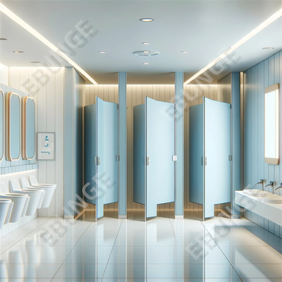 Parede divisória de lavabo laminado de alta pressão Instalação fácil e rápida Resistente a arranhões e impactos