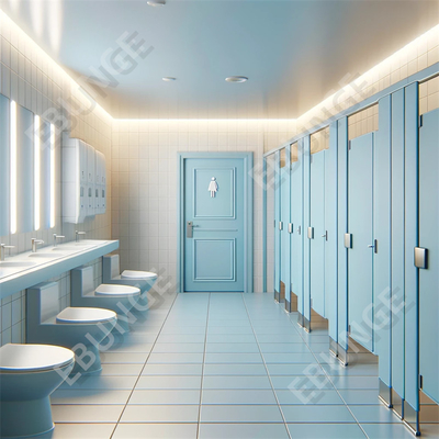 Parede divisória de lavabo laminado de alta pressão Instalação fácil e rápida Resistente a arranhões e impactos