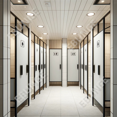 Parede de separação de banheira moderna / Parede de separação de banheira com porta de dobradiça e hardware de aço 304