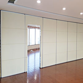 Paredes de separação móveis acústicas da sala de reunião decorativa/que deslizam a porta de alumínio