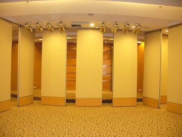 Banquete removível Salão que desliza paredes de separação, divisores de sala interiores de madeira de superfície da melamina