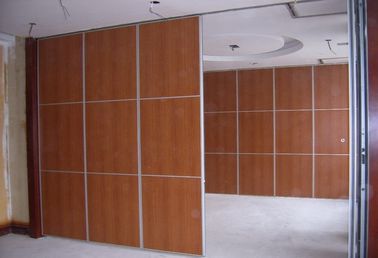 Separações removíveis da prova do som do escritório de Singapura, portas deslizantes de madeira