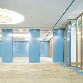 paredes de separação de madeira da prova do som da sala de conferências da melamina de 85mm que deslizam tipos
