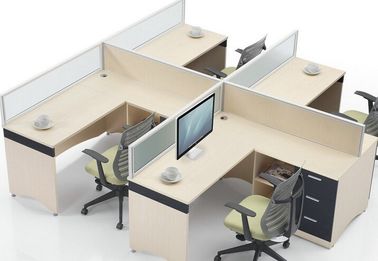 As separações completas da mobília de alto cargo/L &amp; T deram forma à tabela da estação de trabalho do escritório