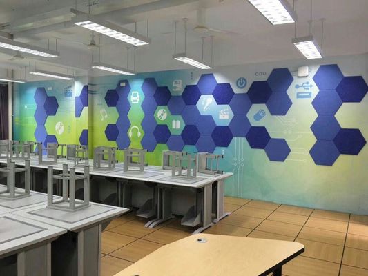 Painéis acústicos de fibras de poliéster ecológicos