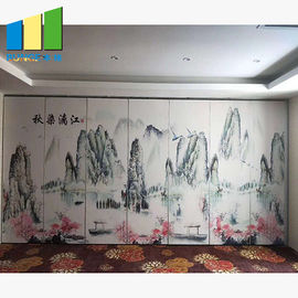 Parede de separações não tecida móvel da pintura de paisagem de Salão do banquete desmontável