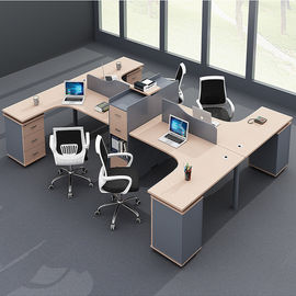 Superfície do MDF com a mesa em declive da estação de trabalho do escritório de 45 graus para a área do pessoal