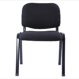 Cadeira ergonômica azul do escritório, sala de reunião ou cadeiras de visita da sala sem rodas