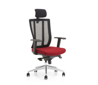 Cadeira ergonômica vermelha/do preto escritório com os braços para o centro de atendimento 10 anos de garantia