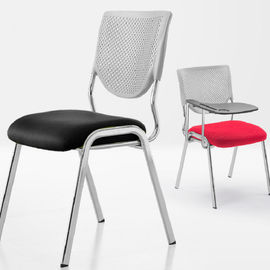Cadeira ergonômica personalizada do escritório com a malha plástica da placa de escrita traseira/que empilha a cadeira do treinamento
