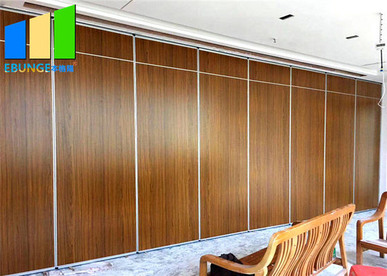 100mm Top Hung Alumínio Pista Folding Parede divisória de vidro Mural móvel