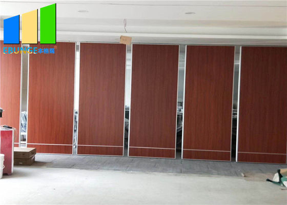 100mm Top Hung Alumínio Pista Folding Parede divisória de vidro Mural móvel