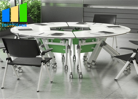 Tabela modular do treinamento do escritório da dobradura da mesa da dobradura da sala de reunião com rodas