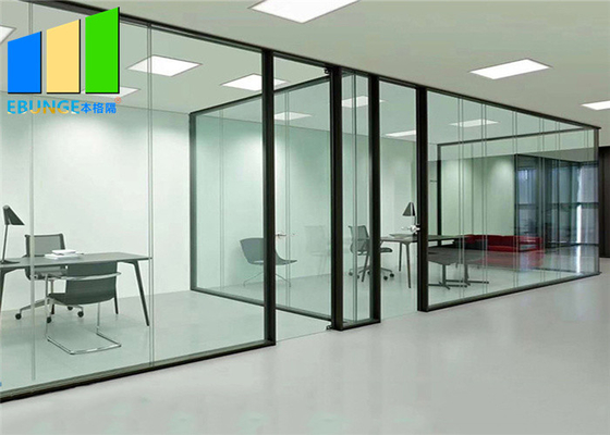 O vidro moderado de alumínio do escritório divide paredes interiores comerciais do escritório portátil
