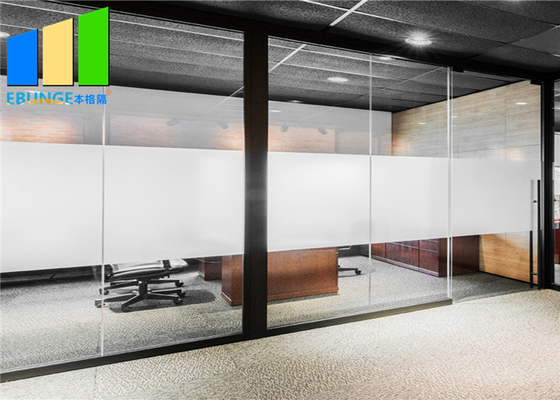 Altura completa Demountable personalizada da separação de vidro do quadro de alumínio do escritório