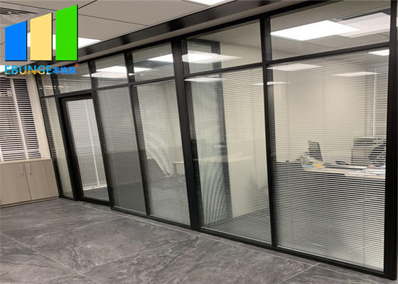 Separação fixa moderada dobro do escritório do quadro de alumínio de vidro para o centro de conferências