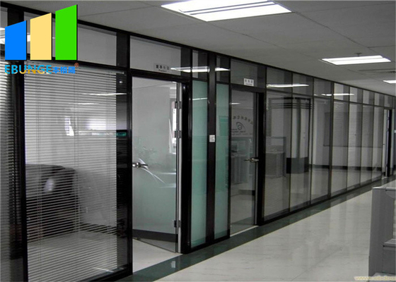 Separação fixa moderada dobro do escritório do quadro de alumínio de vidro para o centro de conferências