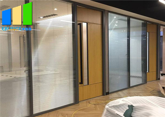 Separação de vidro provisória Demountable personalizada do escritório interno com quadro de alumínio