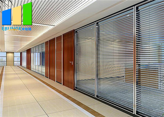Separação de vidro provisória Demountable personalizada do escritório interno com quadro de alumínio