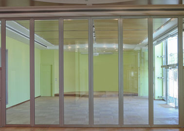 Divisores da parede de separação móvel Frameless de alumínio do escritório/parede de vidro
