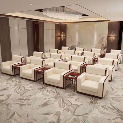 Sofá elegante moderno do escritório de Rerecence Hall Lobby Lounge Area Leather